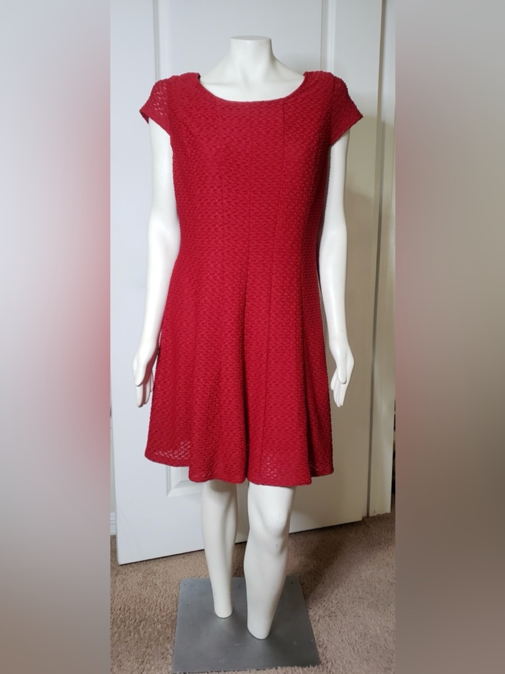 Ronni Nicole RN Studio Vibrant Red Mini Dress Size Petite XLarge
